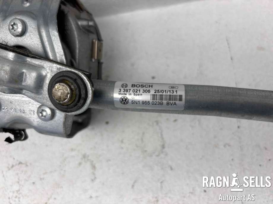 Viskermotor frontrute komplett m/overføring til VW Tiguan 2011-2016 (Type I, Fase 2) (BOSCH|5N1 955 023 D|5N1955119A|1397220643)