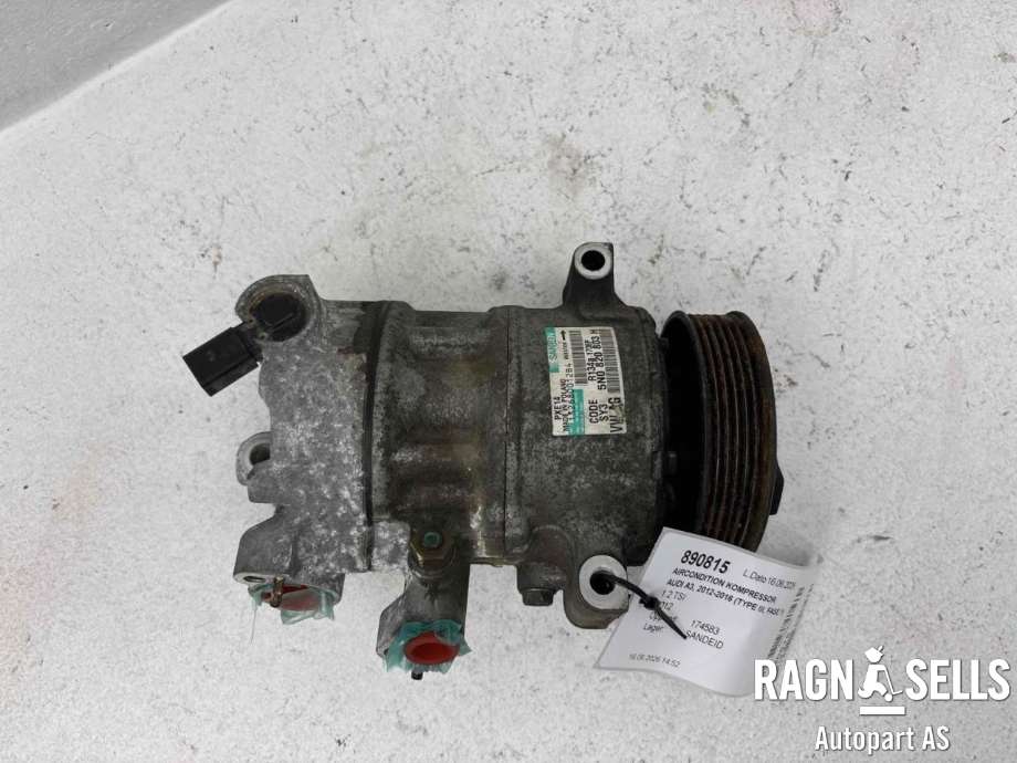 Aircondition kompressor til Audi A3 2012-2016 (Type III, Fase 1)  (1K0 820 859 S|1K0820803S|1K0260859F|1K0820803E|1K0820803H|1K0820803K|1K0820803L|1K0820803N|1K0 820 859 SX|1K0820803F|1K0820803J|1K0820803P|1K0820808BX|1K0820808DX|1K0820808FX|1K0820859C|1K0820859E|1K0820859F|1K0820859M|1K0820859QX|1K0820803G)