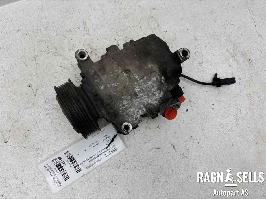 Aircondition kompressor til VW Transporter / Caravelle 2009-2015 (Fase 2) (T5) (T5) (DENSO|7E0 820 803 G|447150-2945|7E0820803E|7E0820803P|6SEU14CND1)