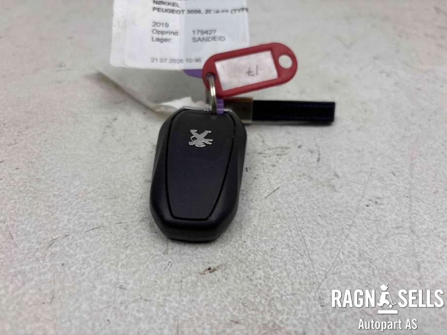 Nøkkel til Peugeot 3008 2016-->> (Type II) (98 281 182 ZD|)