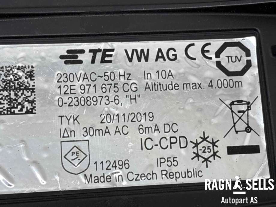 Batterilader kabel til VW Up 2012-2019 (12E 971 675 BS||12E 971 675 CG|2236872-2)