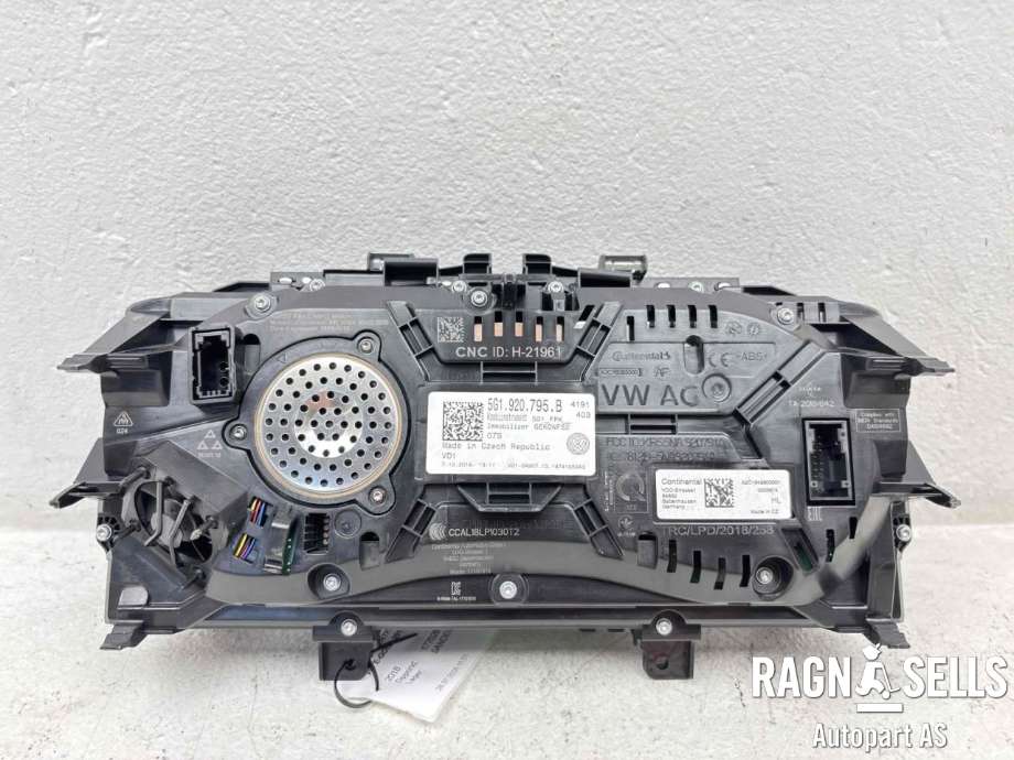 Instrumentpanel til VW e-Golf 2017-2020 (Fase 2)  (VDO|5G1 920 795 B|)