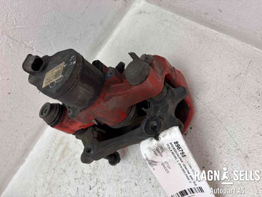 Bremsecaliper venstre bak, elektrisk til Tesla Model 3 2018-2023 (Fase 1)  (1188643-00-A|)