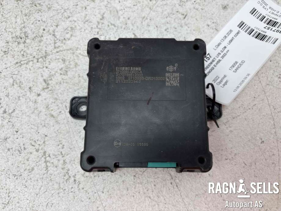 Styreenhet lys (LCM - Light Control Module) til Hongqi E-HS9 2022-->> (|3710085-QR01|3710085-QR01A)