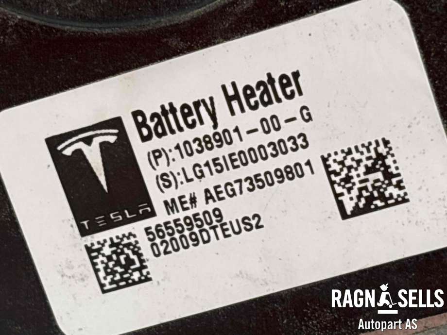 Batterivarmer/kjøl til Tesla Model S 2013-2016 (Fase 1)  (1038901-00-G|)
