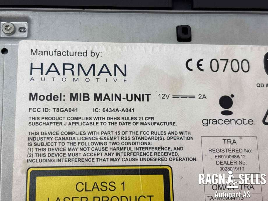 Bilstereo navigasjon til VW Golf VII 2012-2017 (Fase 1)  (HARMAN|5G0 035 021 AX|)