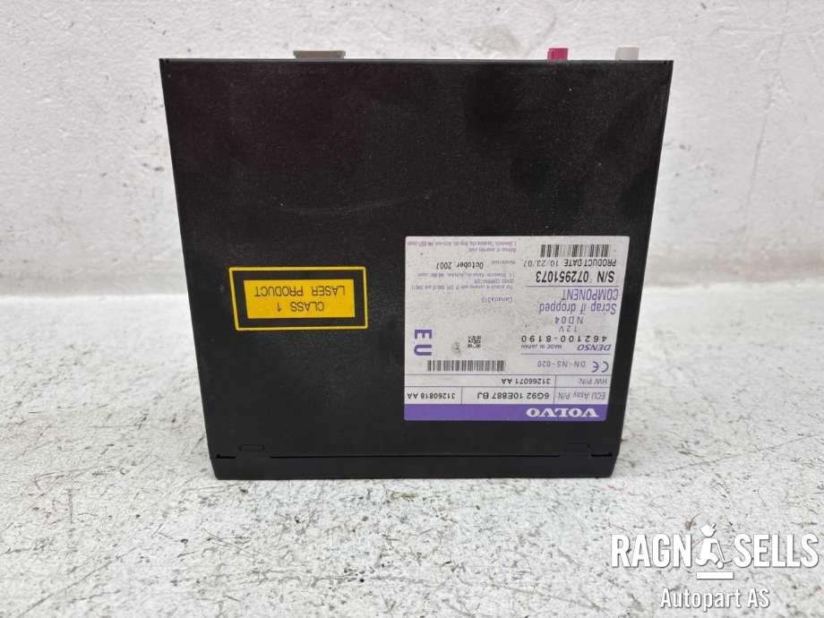 Bilstereo CD-veksler til Volvo XC70 2008-2013 (Type II, Fase 1)  (DENSO|31260818AA|6G9210E887BJ|4621008190|)