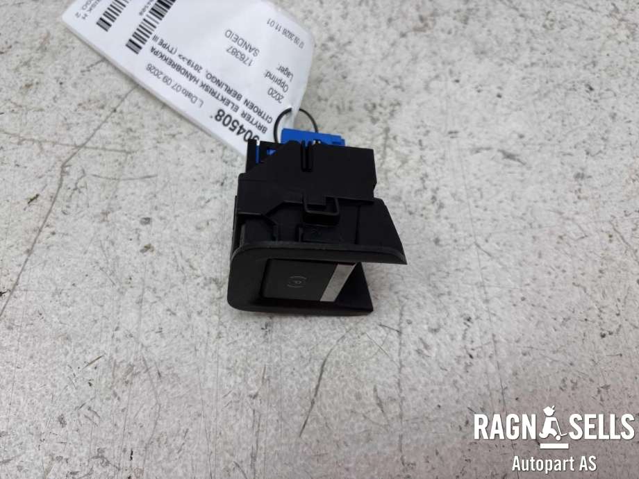 Bryter elektrisk håndbrekk/parkbrems til Citroën Berlingo 2019-->> (Type III) (98 131 463 ZD|98 197 256 71|9813146377|10132817-05|A007PP|)