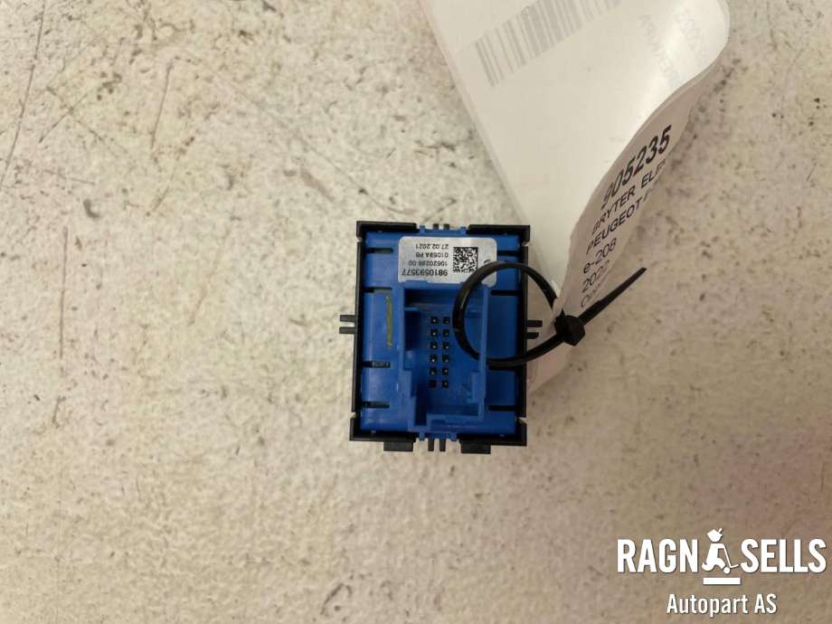 Bryter elektrisk håndbrekk/parkbrems til Peugeot e-208 2019-->> (98 105 935 VV|98 105 935 77|10520298-00|)