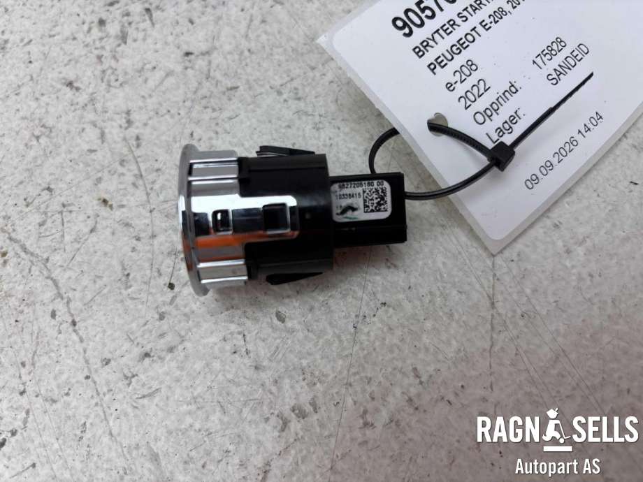Bryter start/stopp til Peugeot e-208 2019-->>  (98 272 051 80|98 272 051 8000|)