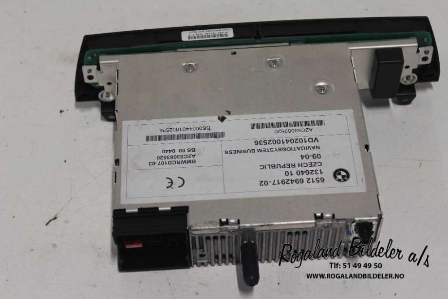 Bilstereo til BMW X3 2003-2006 (Fase 1) (E83) (E83) (BMW|65 12 6 946 660|)