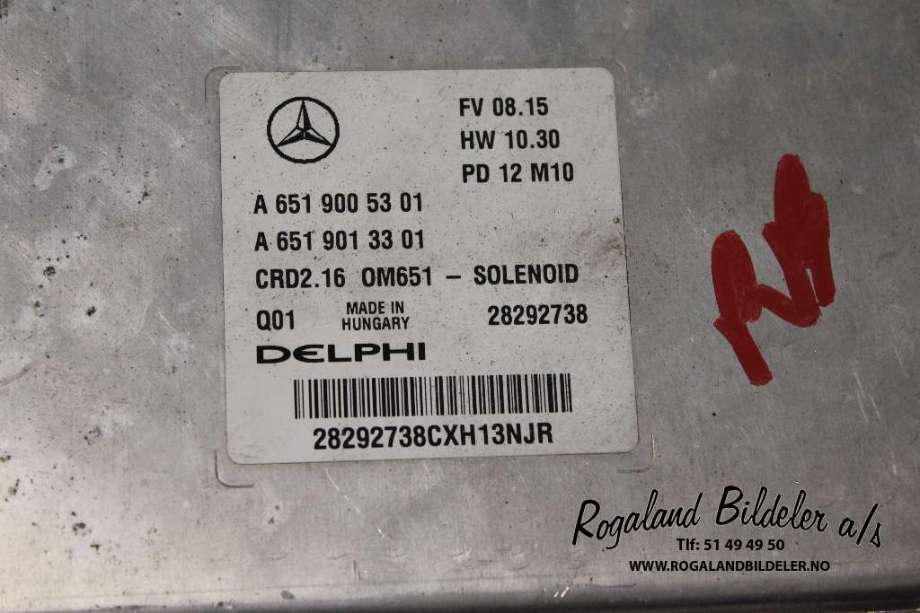 Styreenhet motor til Mercedes GLK 2008-2015 (X204) (X204) (MERCEDES|A 651 900 53 01|)