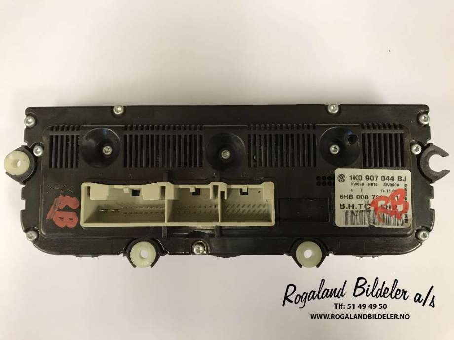 Varmeapparat betjening til VW Touran 2007-2010 (Type I, Fase 2)  (VOLKSWAGEN|1K0 907 044 BJ|)