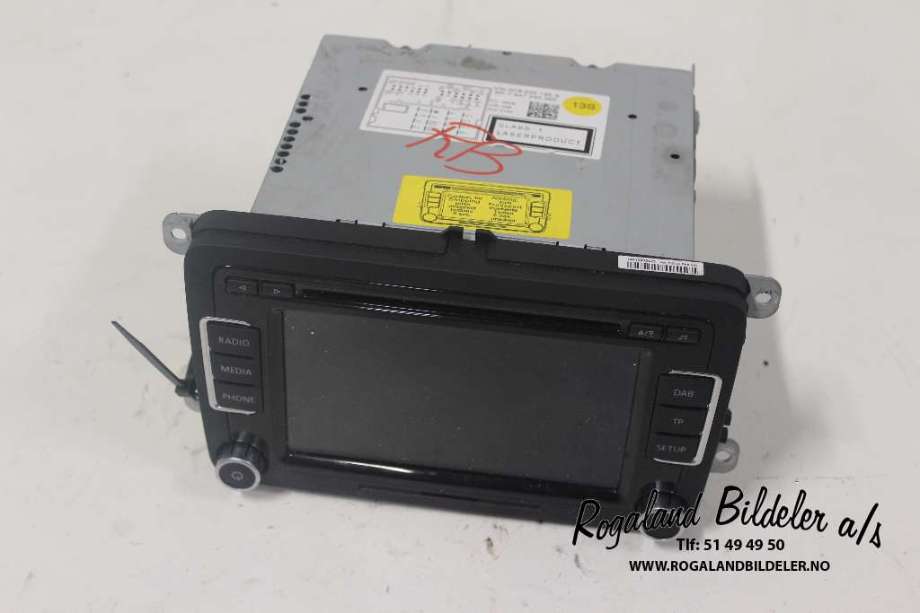 Bilstereo til VW Golf, Plus/Cross 2009-2013 (Fase 2)  (VOLKSWAGEN|3C8 057 195 AX|)