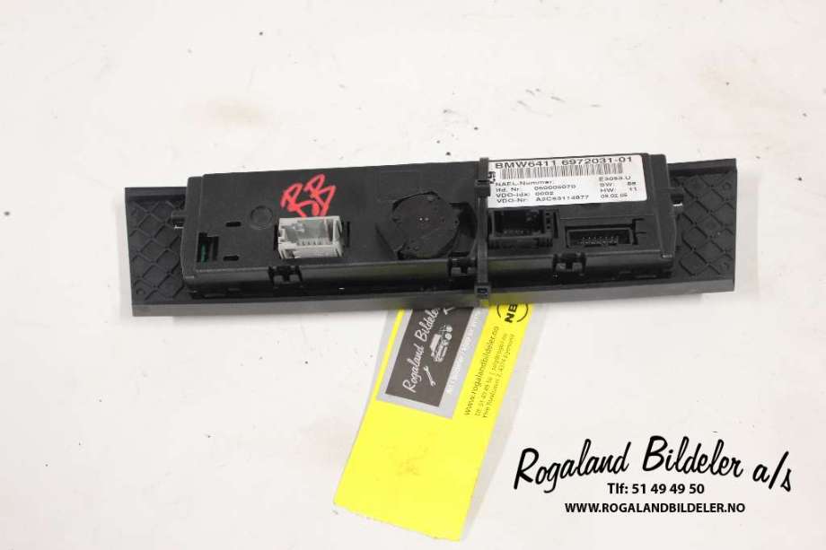 Varmeapparat betjening til BMW 3-Serie 2005-2011 (E90/E91/E92/E93) (E90/E91/E92/E93) (BMW|64 11 9 199 259|)