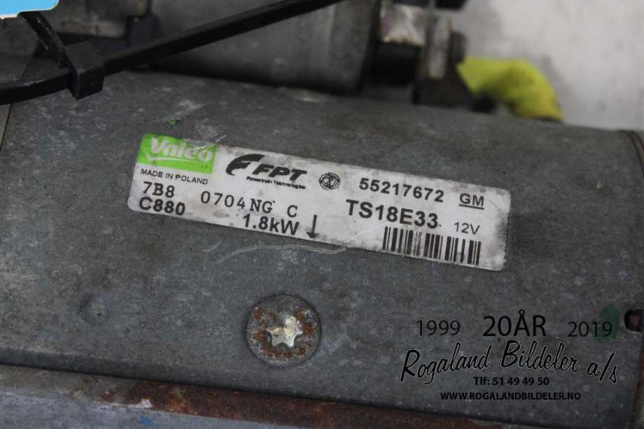 Starter diesel til Opel Corsa D 2006-2014 (OPEL|93191079|TS18E33|55217672)