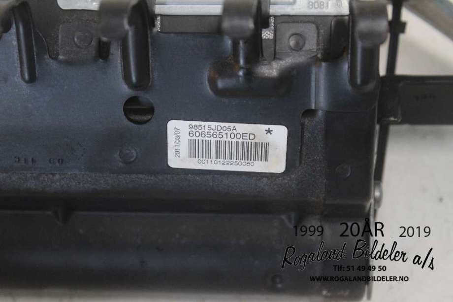 Airbag passasjer til Nissan Qashqai 2010-2014 (Type I, Fase 2)  (NISSAN|98515JD05A|)