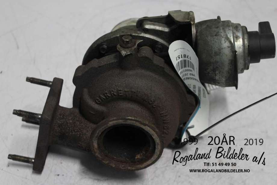 Turbo til Volvo V60 2010-2013 (Type I, Fase 1)  (VOLVO|36001168|)
