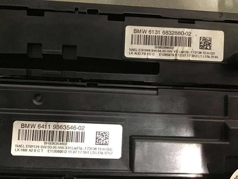 Varmeapparat betjening til BMW 3-Serie 2012-2018 (F30/F31/F34) (F30/F31/F34) (BMW|64 11 9 363 546|)