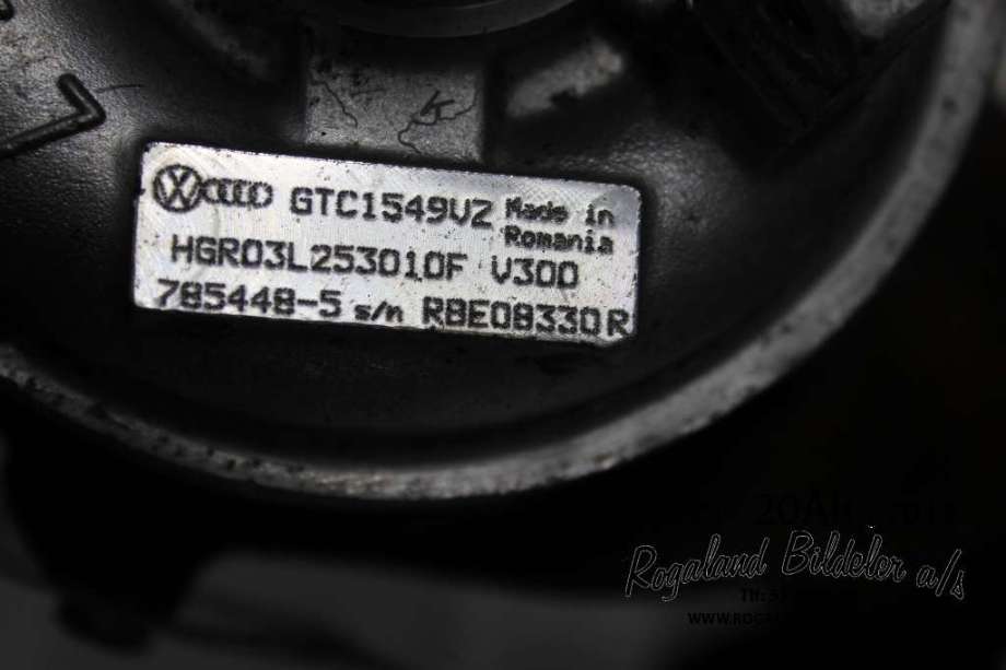 Turbo til VW Touran 2010-2015 (Type I, Fase 3)  (VOLKSWAGEN|03L 253 010 F|)