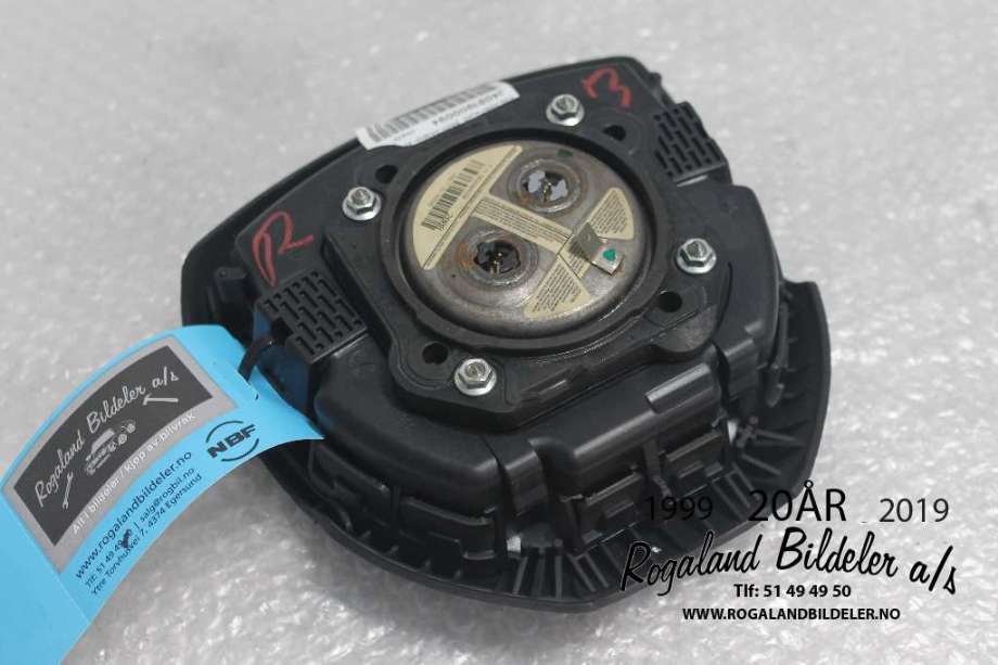 Airbag rattpute til Jaguar XF 2008-2015 (X250) (X250) (JAGUAR|C2Z17877LEG|CX23043B13AB0LEG|C2Z11767LEG)