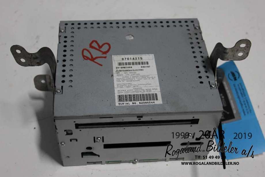 Bilstereo til Mitsubishi Outlander, 2007-2010 (Type II, Fase 1)  (MITSUBISHI|8701A215)