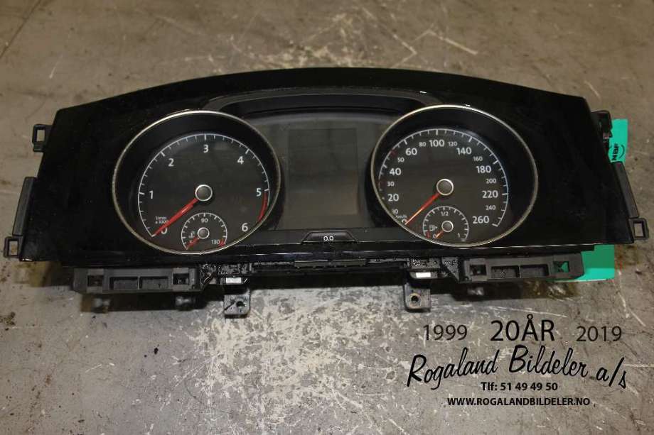 Instrumentpanel til VW Golf VII, 2012-2017 (Fase 1)  (VOLKSWAGEN|5G0 920 861 A)
