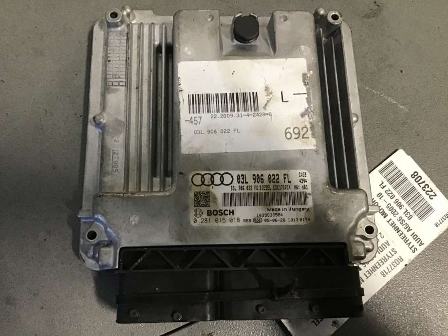 Styreenhet motor til Audi A6 2008-2011 (Type III, Fase 2) (C6) (C6) (AUDI|03L 906 022 FL|)
