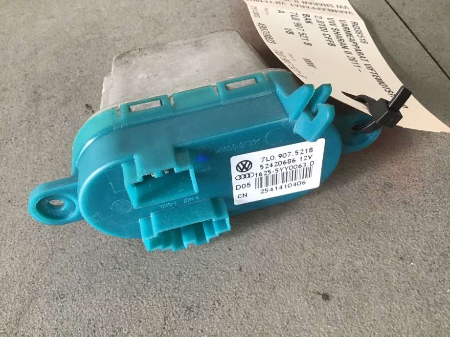 Varmeapparat motstand til VW Sharan, 2010-->> (Type II) (VOLKSWAGEN|7L0 907 521 B)