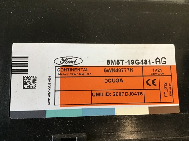 Styreenhet diverse til Ford Kuga 2008-2012 (Type I)  (FORD|1701359|8M5T-19G481-AG|)