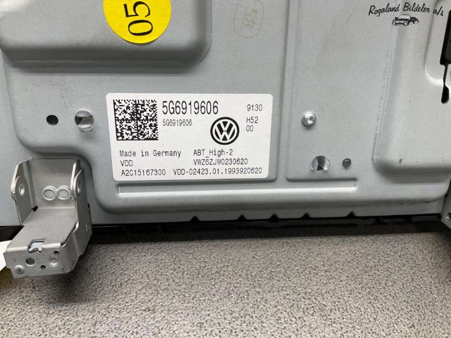 Multimedia display (MCU - Media Controller Unit) til VW e-Golf 2017-2020 (Fase 2)  (VOLKSWAGEN|5G6 919 606 C)