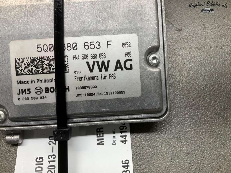 Kamera til Audi A3 2012-2016 (Type III, Fase 1)  (AUDI|5Q0 980 653 F)