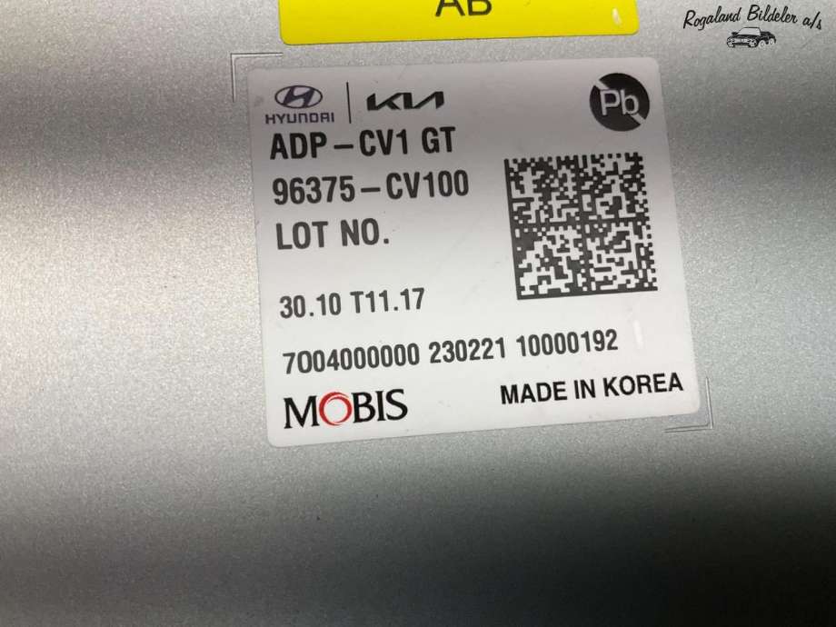 Styreenhet diverse til Kia EV6 2021-->> (KIA|96375CV100)