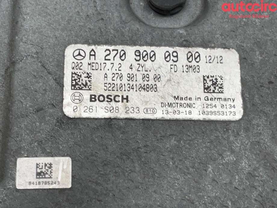 Styreenhet motor til Mercedes A-Klasse 2012-2018 (W176) (W176) (MERCEDES|A 270 900 09 00|)