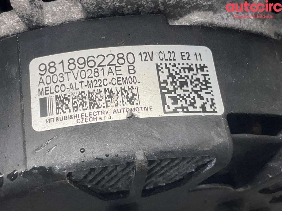 Dynamo til Toyota Proace City 2020-->>  (TOYOTA|SU001A6527)