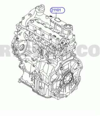 Motor diesel til Hyundai Ix35,   (HYUNDAI|163F12FU00|D4HA|166F12FU00)