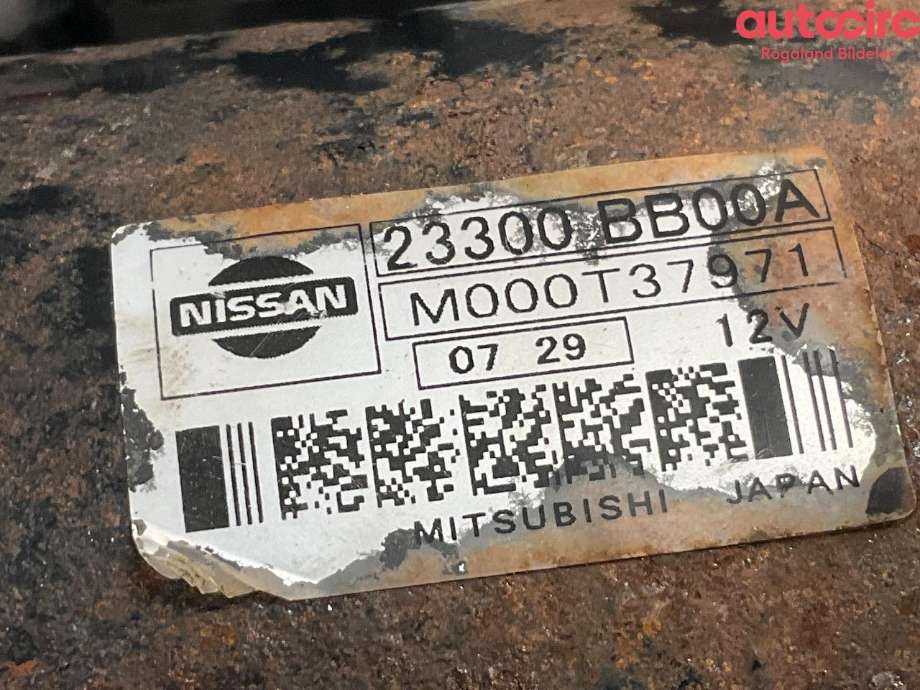 Starter til Nissan Qashqai 2010-2014 (Type I, Fase 2)  (NISSAN|23300BB00A)