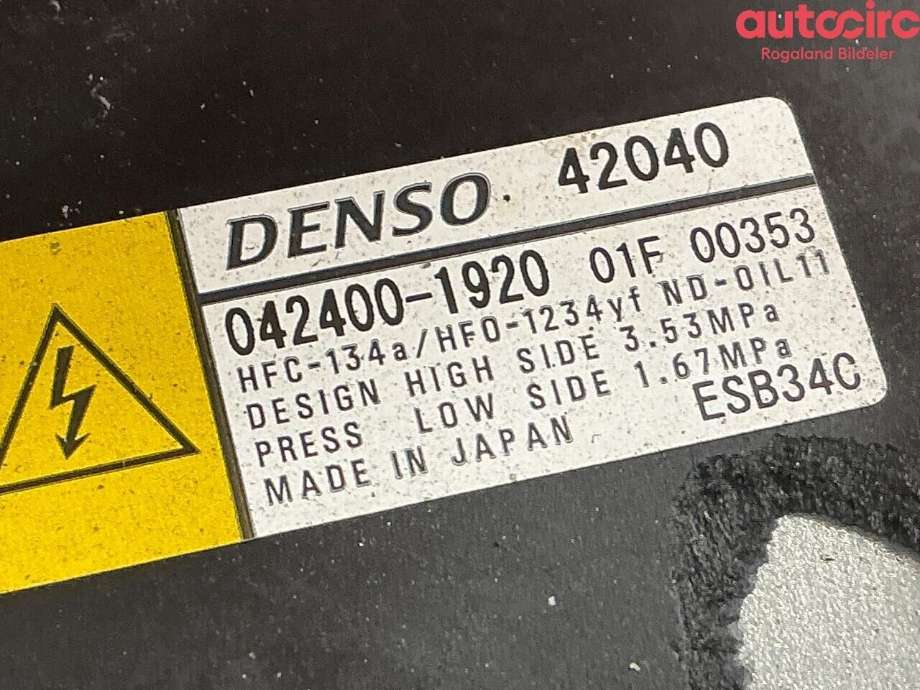Aircondition kompressor til Toyota RAV4 2019-->> (Type V)  (TOYOTA|8837042041)