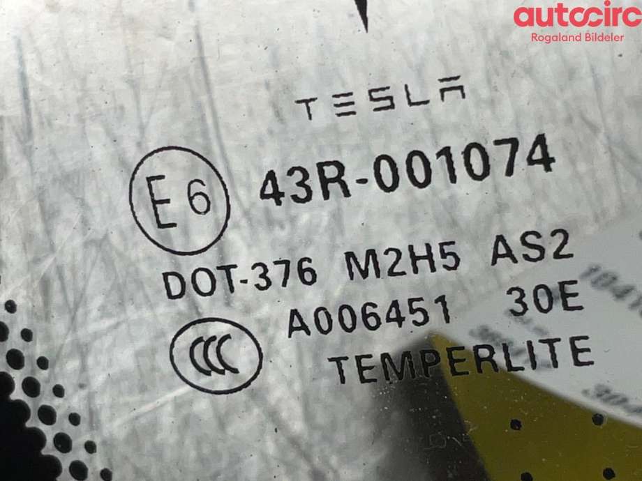Speil høyre til Tesla Model S 2013-2016 (Fase 1)  (TESLA|1041322-00-H)