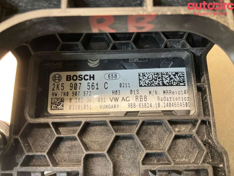 Sensor radar til VW Caddy 2015-2020 (Type III, Fase 3)  (VOLKSWAGEN|2K5 907 561 B|2K5 907 561 C)