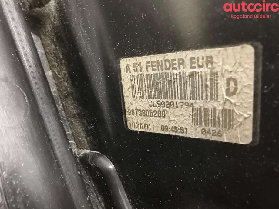 Baklykt høyre til Citroën C3 2010-2016 (Type II) (CITROEN|6351 KQ|98 039 284 80)