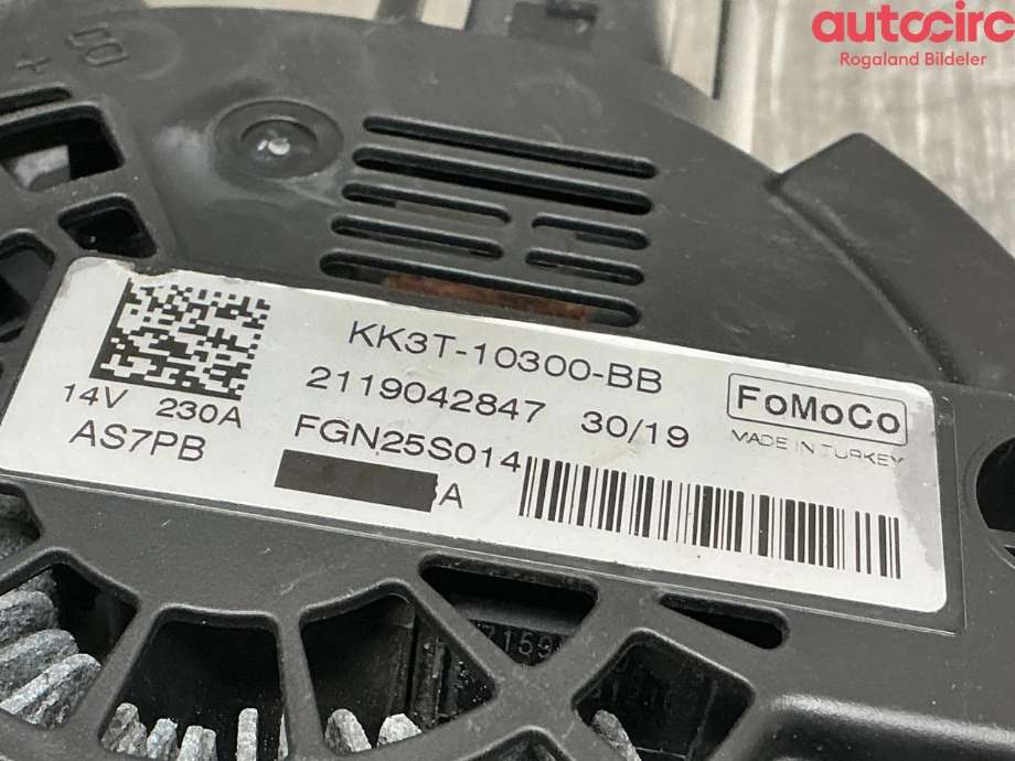 Dynamo til Ford Transit Custom 2013-2023 (Type I)  (FORD|2650917|KK3T-10300-BC)