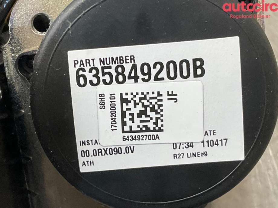 Sikkerhetsbelte bak høyre til Kia Optima 2017-2020  (KIA|89820A8700WK)