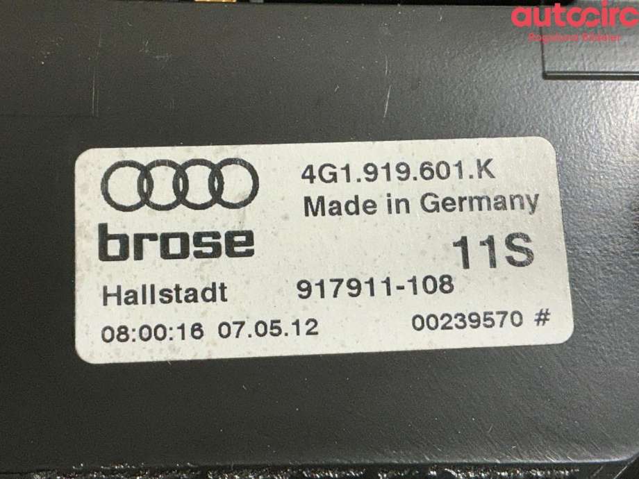 Multimedia display (MCU - Media Controller Unit) til Audi A6 2011-2014 (Type IV, Fase 1) (C7) (C7) (AUDI|4G0 919 607 H)