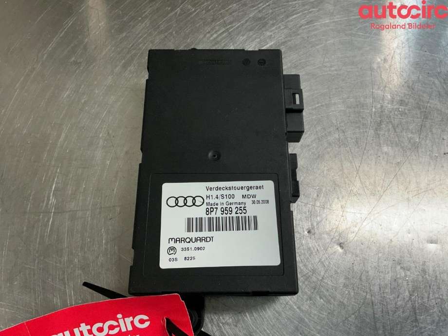 Styreenhet takluke til Audi A3, 2003-2008 (Type II, Fase 1)  (AUDI|8P7 959 255 B)