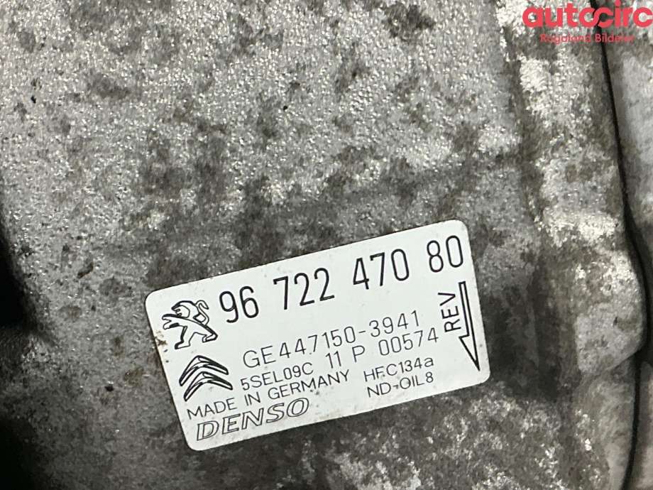 Aircondition kompressor til Citroën C3 2010-2016 (Type II)  (CITROEN|96 722 470 80|16 083 259 80)