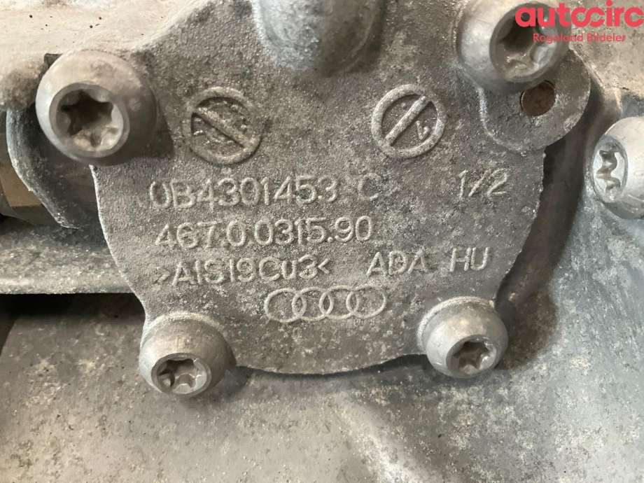 Girkasse manuell 6-trinn til Audi A4 2007-2014 (Type IV) (B8) (B8) (AUDI|0B1 300 027 LX|0B1 300 027 L)