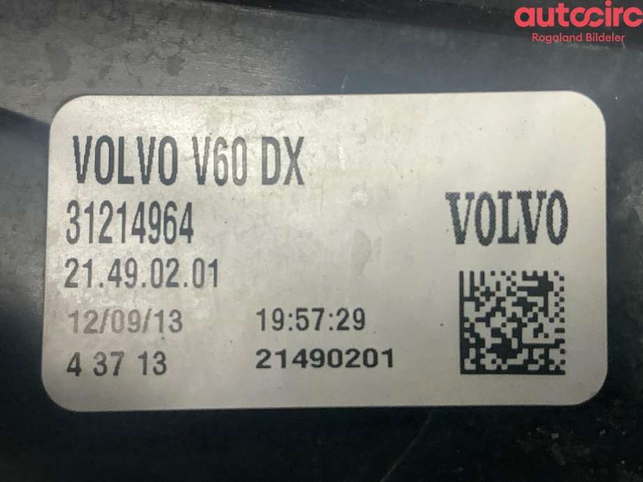 Baklykt høyre til Volvo V60/V60 CC 2013-2018 (Type I, Fase 2)  (VOLVO|31395929)