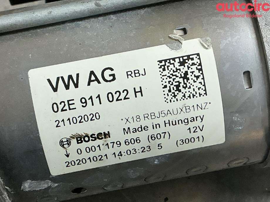 Starter til Škoda Superb 2015-->> (Type III)  (SKODA|02E 911 022 H)