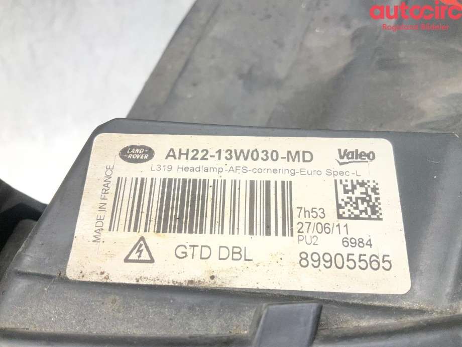 Frontlykt venstre halogen til Land Rover Discovery 2009-2017 (Type IV)  (LAND-ROVER|AH2213W030MD|LR023544)